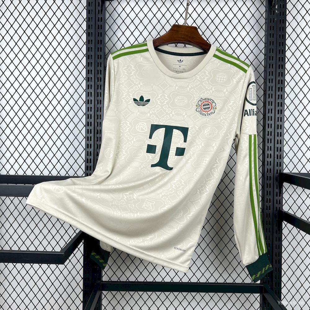 Camiseta de fútbol Bayern Munich 2025/26 ESPECIAL MANGA LARGA VERSION FAN